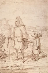Dr. James Hay als Bärenführer, ca. 1704-29